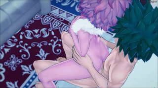 Izuku Midoriya අමන ඔහුගේ හුරුබුහුටි කණ්ඩායම සහකරු හෝ සහකාරිය රන් කාසිය එරෙහිව වෝල් - MHA Hentai.