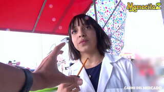 ���ດຫນຶ່ງຂອງ MERCADO-#Matilde Ramos-ຮ້ Colombiana ເສຍຫາຍແລະ Fucks ດໍາເນີນການທີ່ມີທີ່ນາງພຽງແຕ່ໄດ້ພົບ