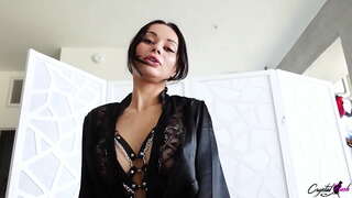 Sexy Brunetka Deepthroat Veľký Penis a Vášnivý Psíka, Kurva, kým Cum v Ústach